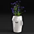 Modern Ceramic Amenna Vase: Stylish & Compact 3D model small image 2