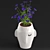 Modern Ceramic Amenna Vase: Stylish & Compact 3D model small image 4