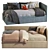 Maya Barrè Children's Sofa Bed: Stylish and Functional 3D model small image 1