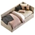 Maya Barrè Children's Sofa Bed: Stylish and Functional 3D model small image 4