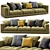 Experience comfort with Flexform Sofa Lucien 3D model small image 1