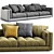 Experience comfort with Flexform Sofa Lucien 3D model small image 4