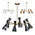 Sandglass-shaped Chandelier: Lampatron EVERT CH 6 3D model small image 1