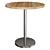 Modern Round Wooden Table by FORMvorRAT 3D model small image 3