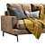 Verzelloni Larsen Sofa: Modern Italian Elegance 3D model small image 2