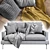 Verzelloni Larsen Sofa: Modern Italian Elegance 3D model small image 5