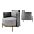 Elegant Minotti TAPE Armchair 3D model small image 12