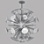 Agate Sputnik Pendant Light 3D model small image 2