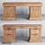 Moonzana OM Desk Replica: Elegant Oak Wood Writing Table 3D model small image 2