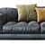 Modern Flexform Sofa Lucien: Stylish and Functional 3D model small image 2