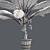 Tropical Delight: Banana Plant with Pot 3D model small image 5