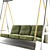 Elegant Outdoor Sofa Swing 3D model small image 1
