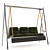 Elegant Outdoor Sofa Swing 3D model small image 5