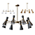 Elegant Hourglass Shaped Chandelier 3D model small image 1