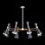 Elegant Hourglass Shaped Chandelier 3D model small image 2