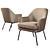 Chisa Armchair: Compact and Stylish 3D model small image 1
