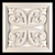 Elegant Gypsum Gold Wall Panel 3D model small image 1