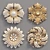 Dimensional Decorative Wall Rosettes 3D model small image 2