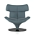 Title: Sleek Sphere Leather Chair 3D model small image 2