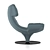 Title: Sleek Sphere Leather Chair 3D model small image 3