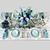 Turquoise Table Setting: Elegant and Vibrant 3D model small image 3