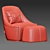 Elegant Swivel Chair: Calligaris Alma 3D model small image 4