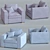 Viven Armchair: Elegant Origami Design 3D model small image 7