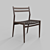 Versatile Woven Rope Dining Chair 3D model small image 2