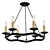 Elegant Lussole Roosevelt Pendant 3D model small image 1