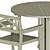 Outdoor Gray Stained Table & Chairs: Ikea Bondholmen 3D model small image 3
