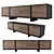Modern TV Stand: Curbstone PID TV SEA STONE 3D model small image 1