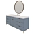 Modern Nightstand Washbasin with Mirror 3D model small image 3