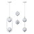 Sleek Duo Glass Pendant Lamp 3D model small image 3