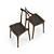 Elegant PJS Dining Chair 3D model small image 4
