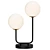 Sleek Metal Table Lamp - DL-141 3D model small image 1