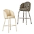 Moderno Upholstered Barstool: Ditre Italia LUCIA 3D model small image 4