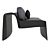 Luxury Bugatti Home Chiron Chair 3D model small image 16