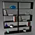 Chrome Metal Wall Shelves 3D model small image 5