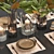 Magnolia Leaf Table Setting 3D model small image 2