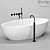 Elegant Freestanding Bathtub 01 3D model small image 1