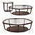 Sleek Lacquered Glass Coffee Table 3D model small image 1