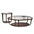 Sleek Lacquered Glass Coffee Table 3D model small image 2