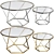 Modern Glass Nesting Coffee Tables 3D model small image 1
