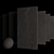 Stylish Black Stone Tile Set 3D model small image 3