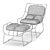 Plasma Twist Chair: Graphic Simplicity in 3D Dimensions 3D model small image 4