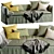 Boho Chic 240cm Sofa 3D model small image 2