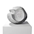 Elegant White Blade Form Sculpture 3D model small image 5