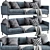 Modern Interface Luca 3 Seater Sofa 3D model small image 1