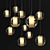 Eleven Glass Ball Suspension Chandelier 3D model small image 1