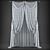 Modern Polys-Verts Curtain Set 3D model small image 1